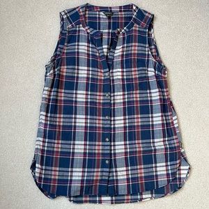 Eddie Bauer plaid tank top
